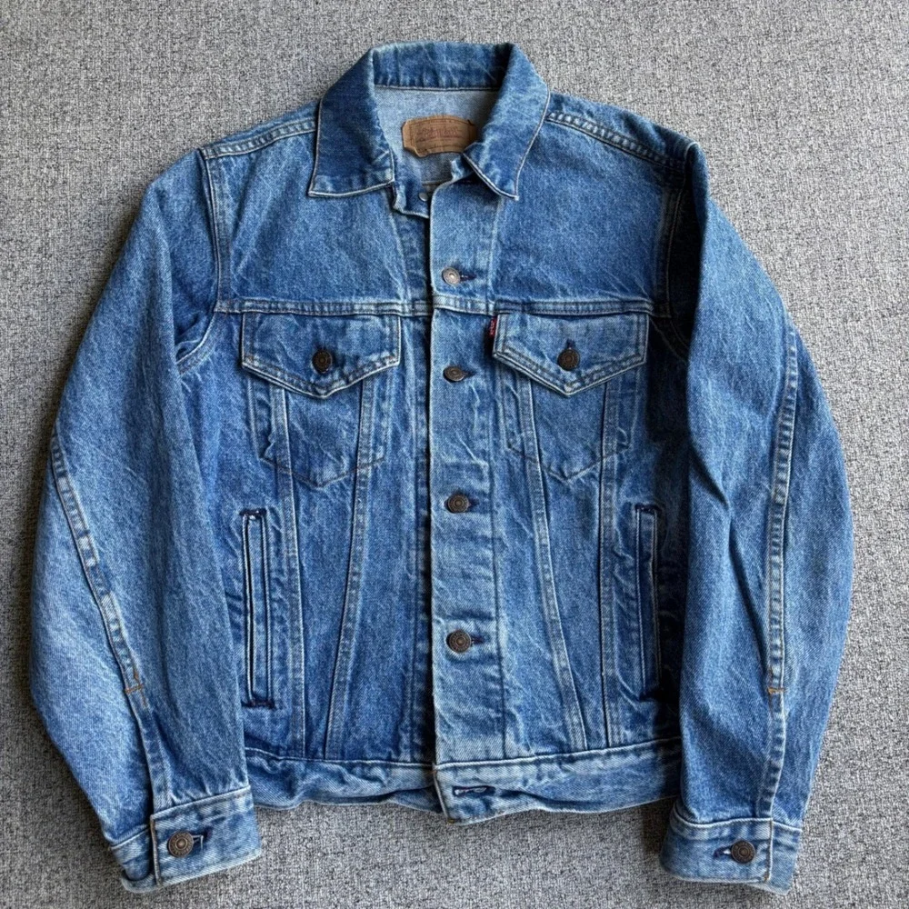 Levi's Denim Type 3 Jacket Mens 38 M Blue Trucker Made in USA Vintage 4-Pocket
